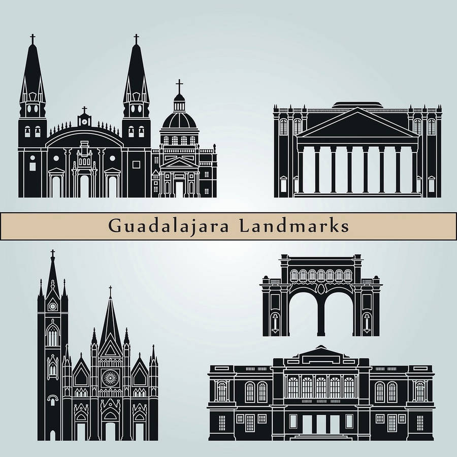 Guadalajara Vector Art Wallpaper