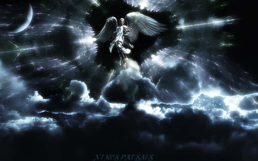 Guardian Angels Dark Sky Wallpaper