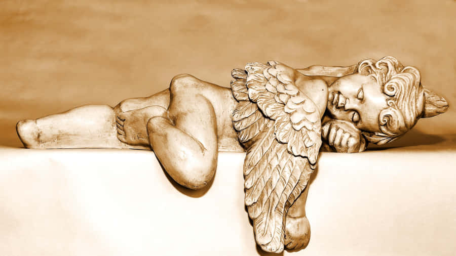 Guardian Angels Statue Wallpaper