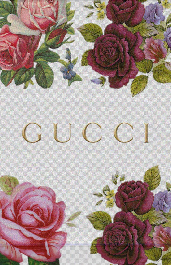 Gucci Floral Pattern Design Wallpaper