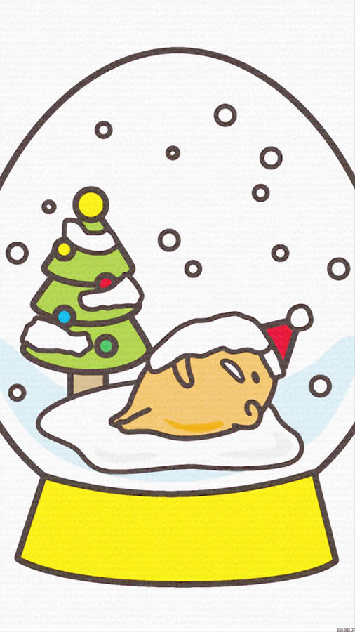 Gudetama Snow Globe Wallpaper