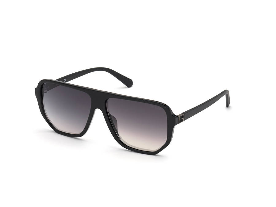 Guess Men's Shiny Black Sunglasses Gu00003 Wallpaper