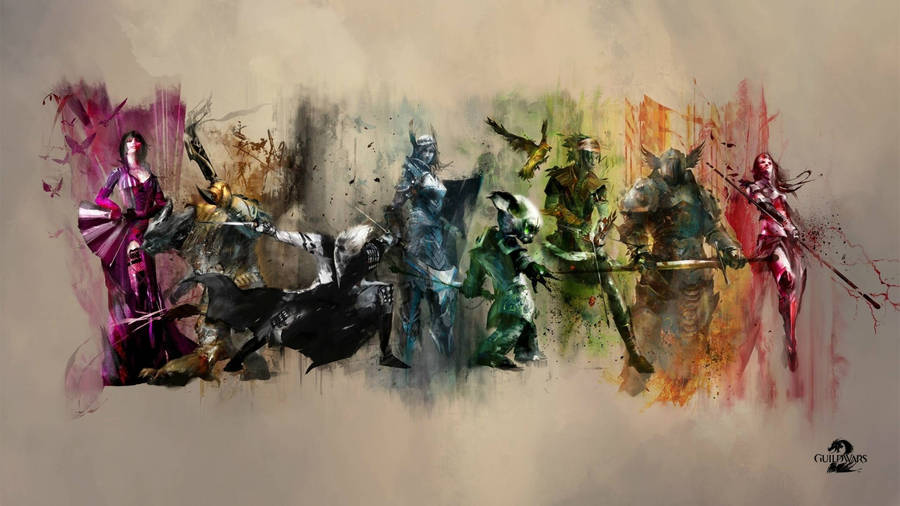 Guild Wars 2 Game Professions Wallpaper