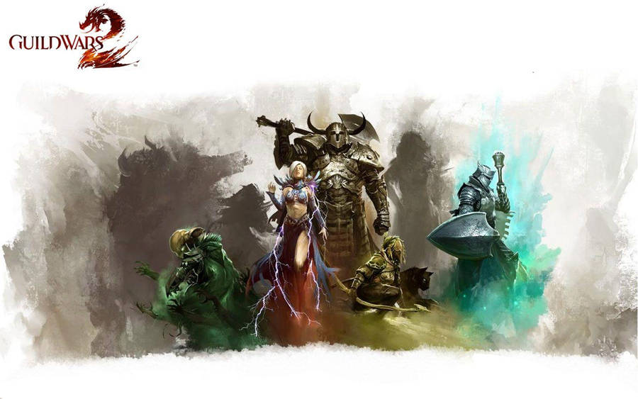 Guild Wars 2 Grey Abstract Wallpaper