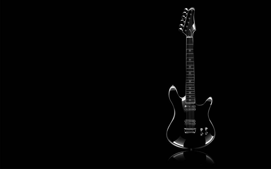 Guitar Black Hd Desktop Wallpaper