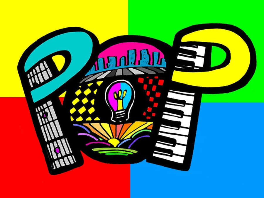 Guitar Fretboard And Piano Keys Pop Music Wallpaper