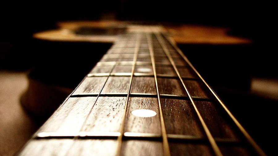 Guitar Fretboard Close-up Wallpaper
