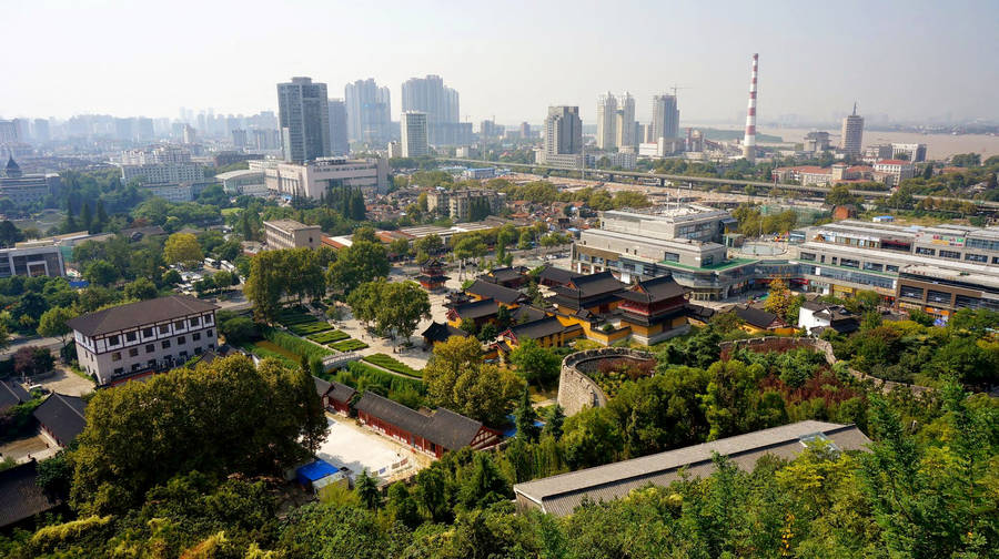 Gulou Nanjing Panorama Wallpaper