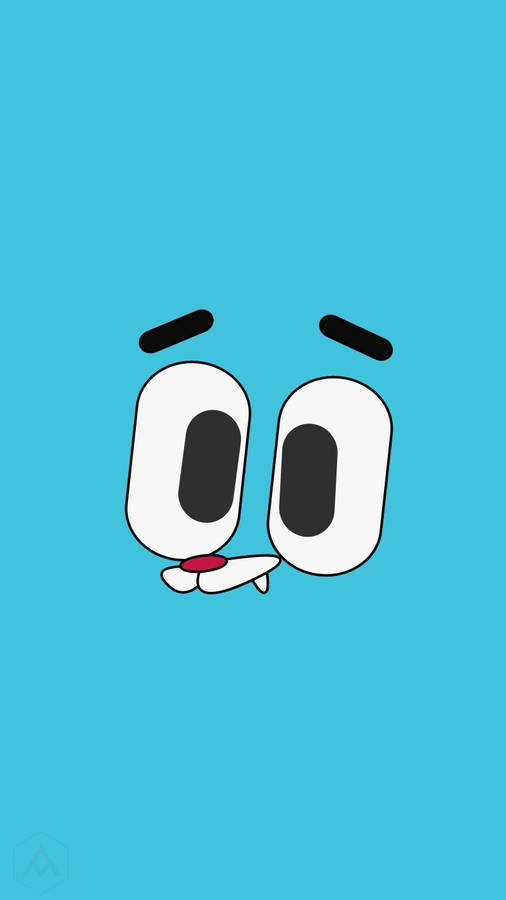 Gumball Blue Face Wallpaper