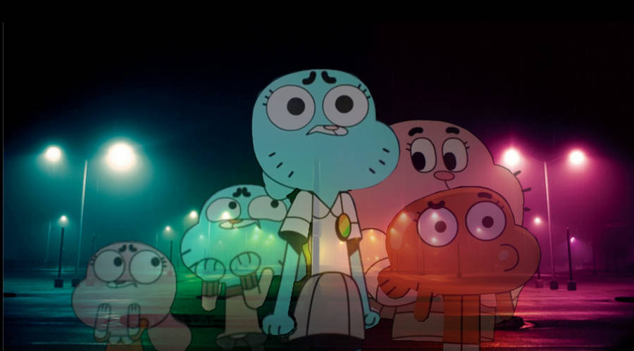 Gumball City Lights Wallpaper