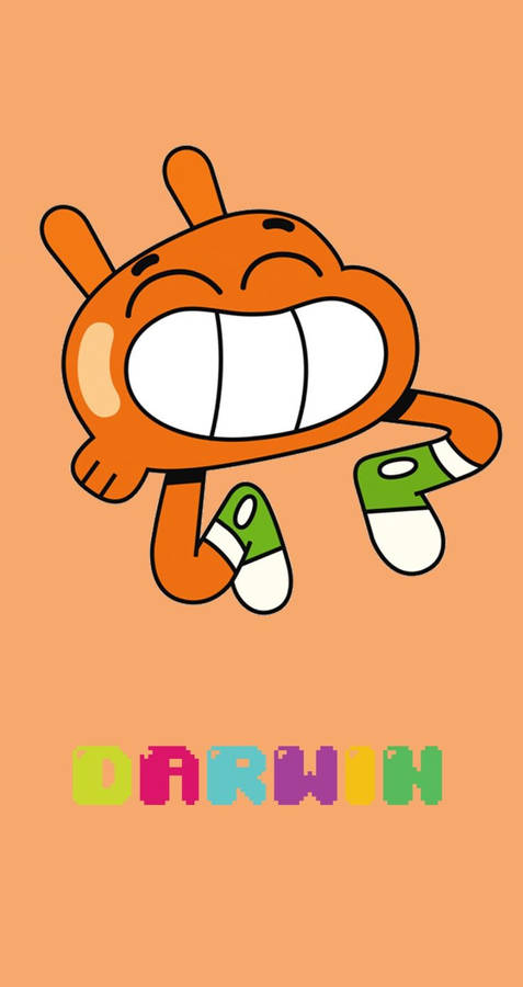 Gumball Darwin Fun Jump Wallpaper