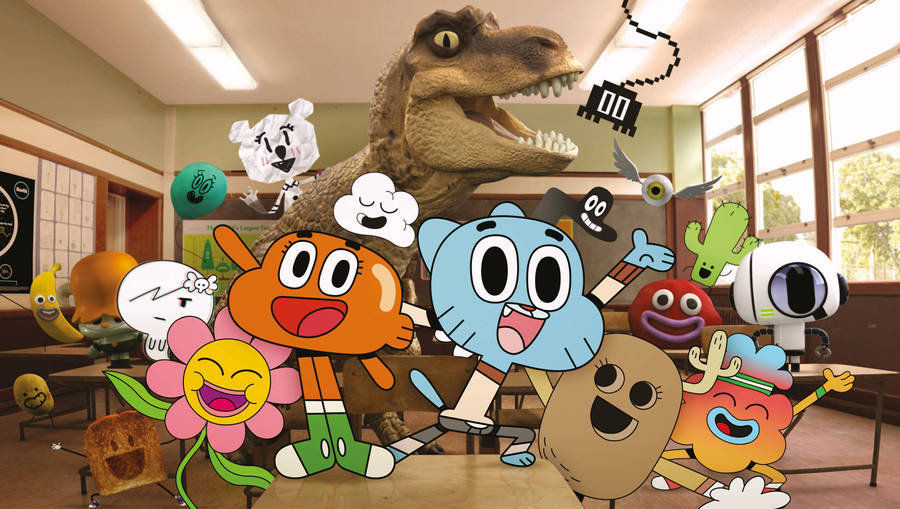 Gumball Friends In Classroom Wallpaper