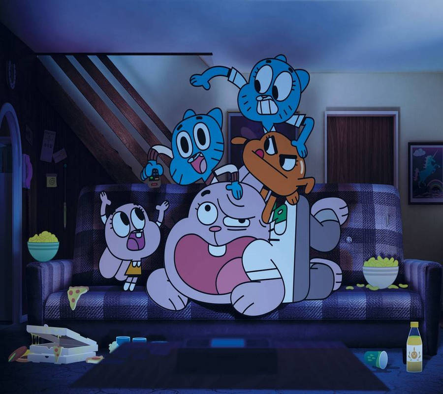 Gumball Fun Night Wallpaper