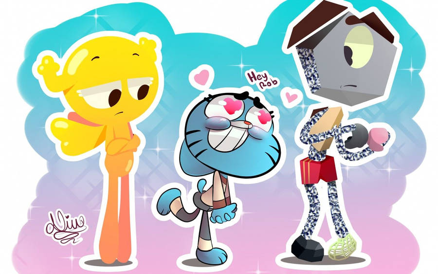 Gumball In Love Wallpaper