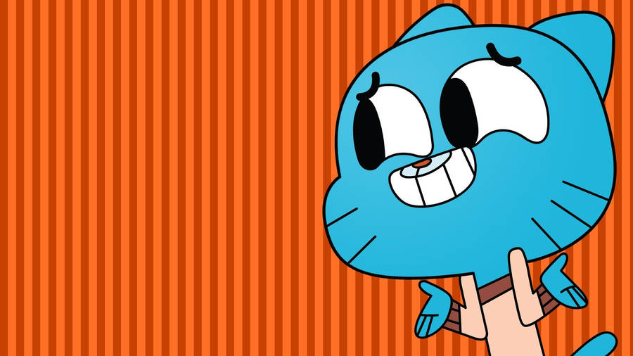 Gumball Nervous Shrug Wallpaper