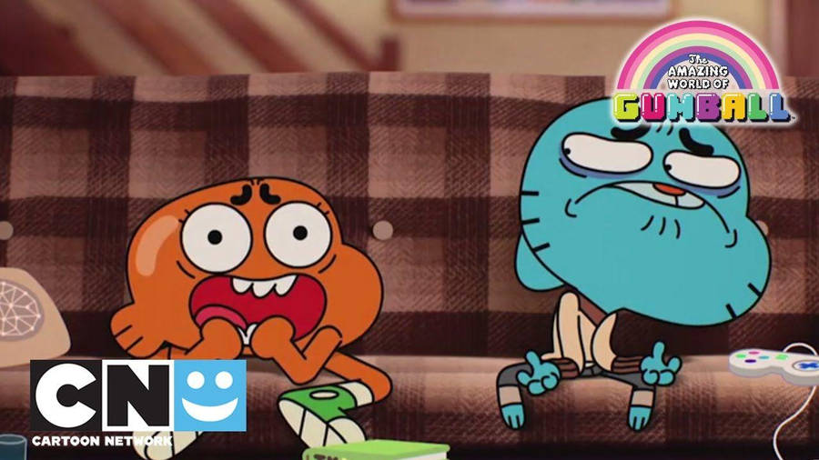 Gumball Scared Darwin Wallpaper