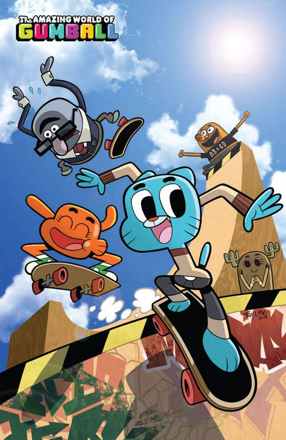 Gumball Skateboard Day Wallpaper