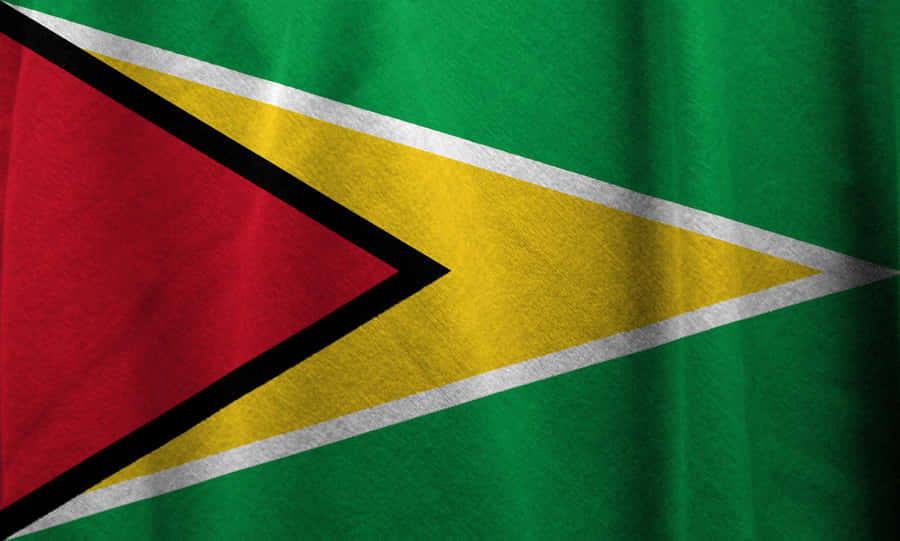 Guyana National Flag Waving Wallpaper