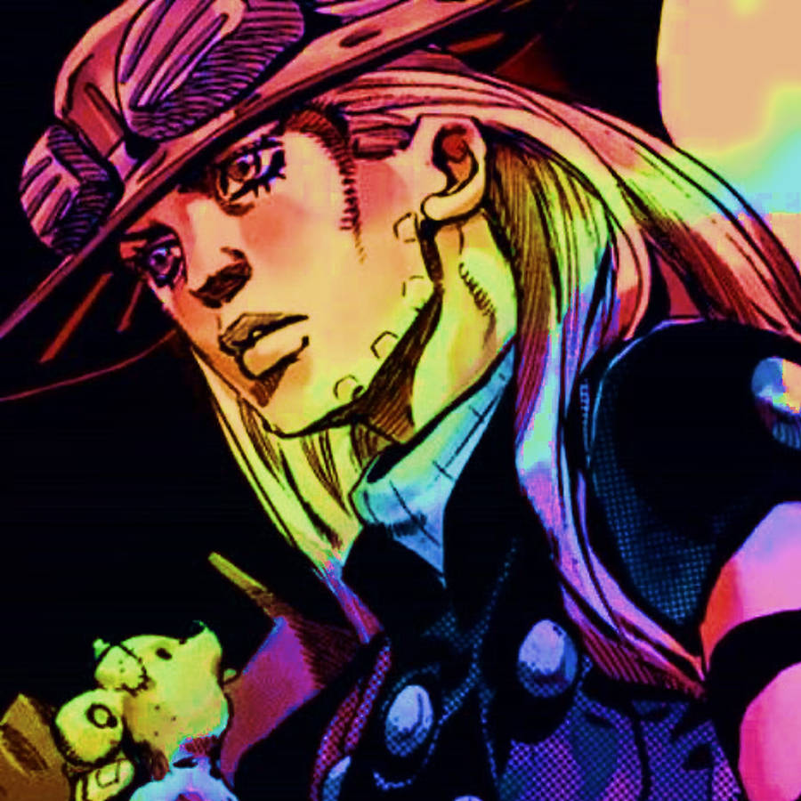 Gyro Zeppeli Rainbow Art Wallpaper