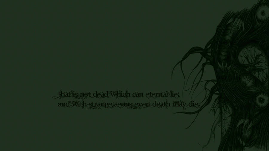 H.p. Lovecraft Quote Wallpaper