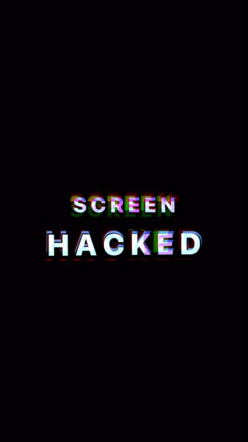 Hacked Screen Glitch Effect Wallpaper