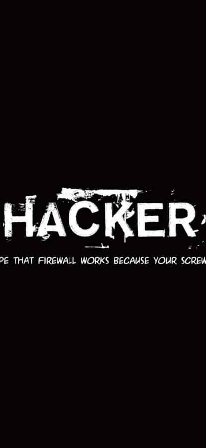 Hacker Firewall Warning Graphic Wallpaper