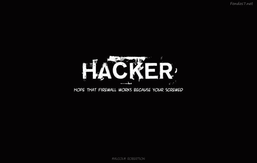 Hacker Glitch Design Wallpaper