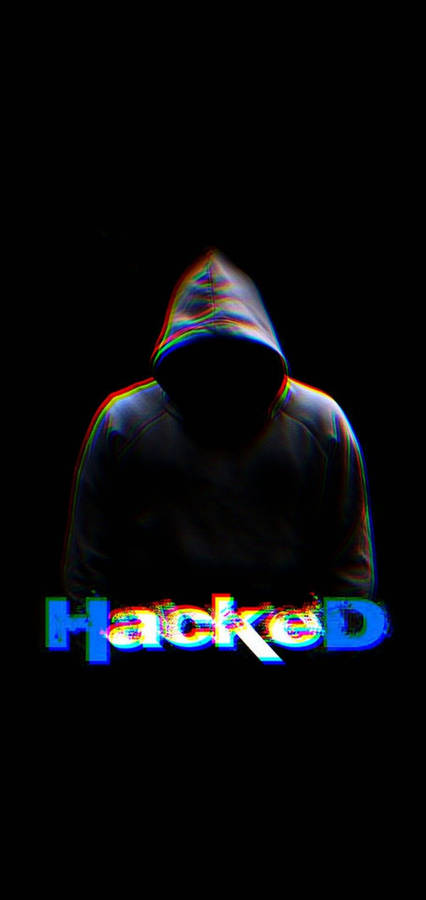 Hacker With Hacked Text 3d Wallpaper