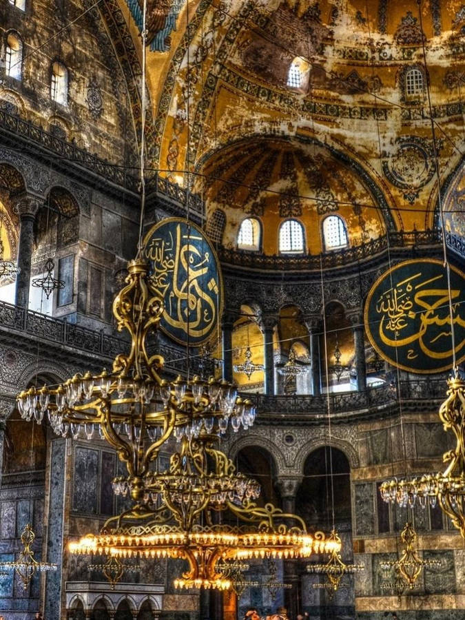 Hagia Sophia Gold Items Wallpaper