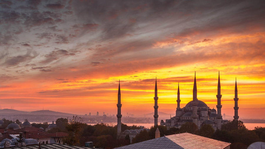 Hagia Sophia Six Spires Wallpaper