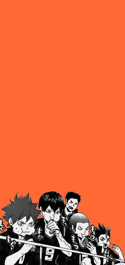 Haikyuu Team Orange Background Wallpaper