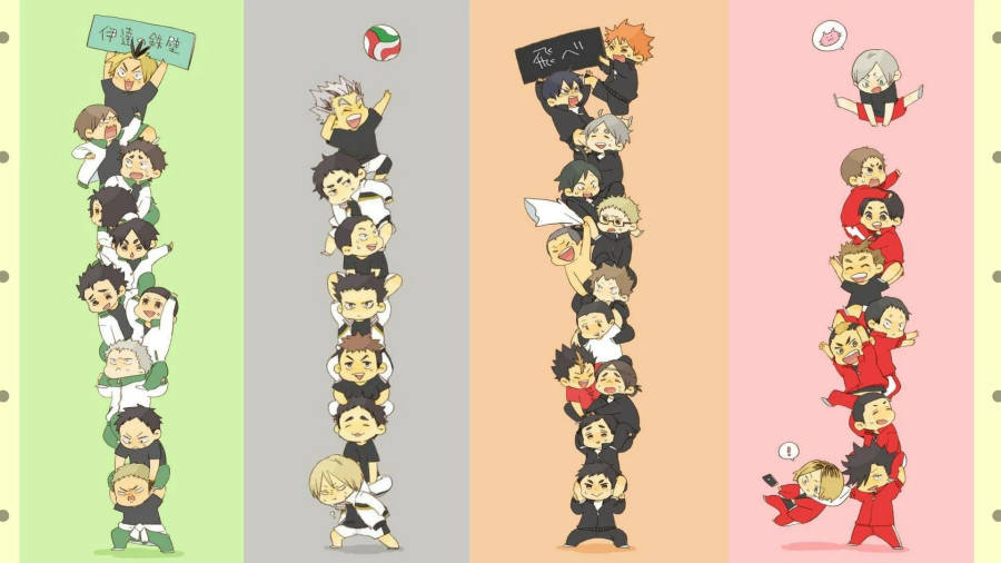 Haikyuu Volleyball Teams Desktop Wallpaper