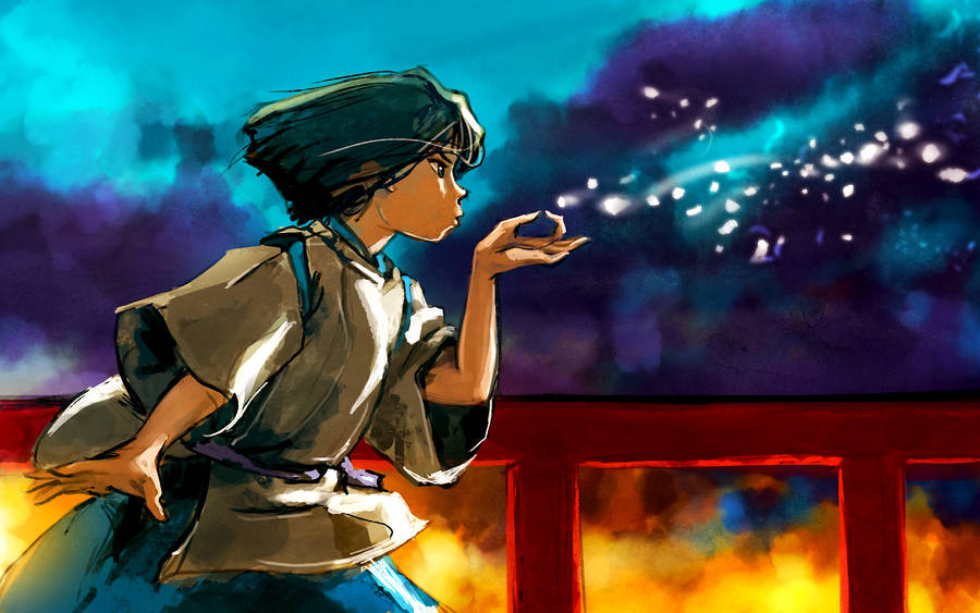 Haku Colorful Artwork Spirited Away Desktop Wallpaper