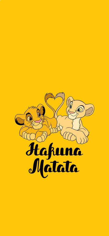 Hakuna Matata Lion Phone Wallpaper