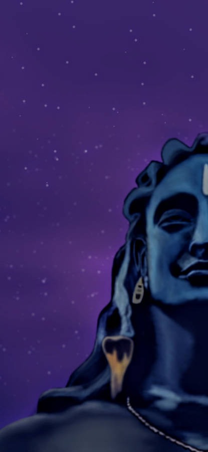 Half-portrait Artwork Adiyogi Shiva Wallpaper