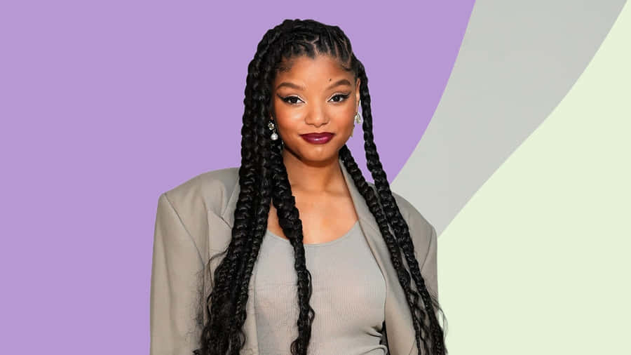 Halle Bailey Portrait Wallpaper