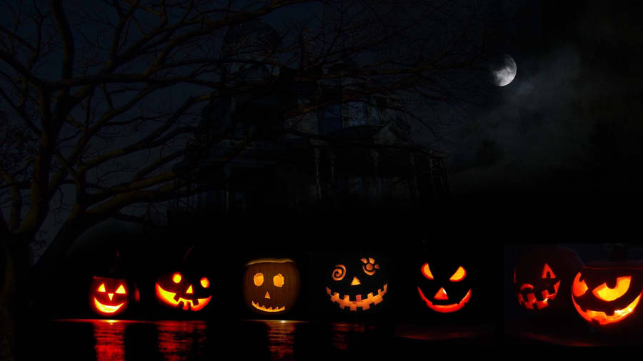 Halloween Heads Laptop Art Wallpaper