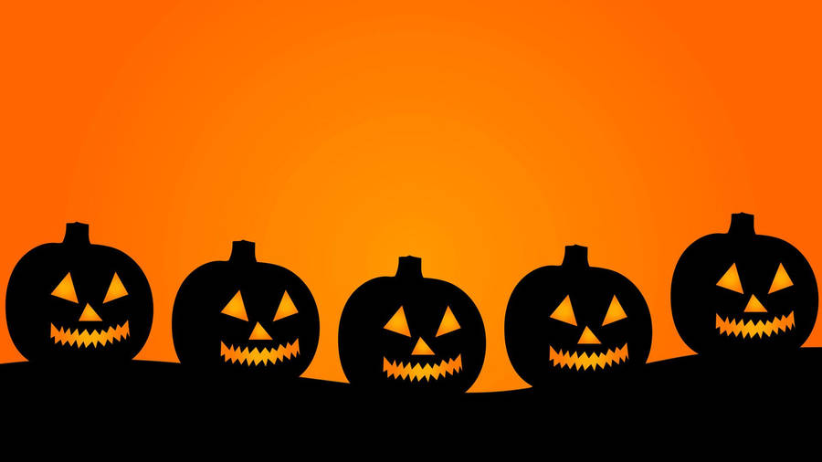 Halloween Laptop Vector Art Wallpaper