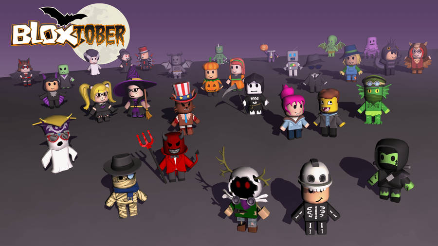 Halloween Mini Roblox Avatar Wallpaper