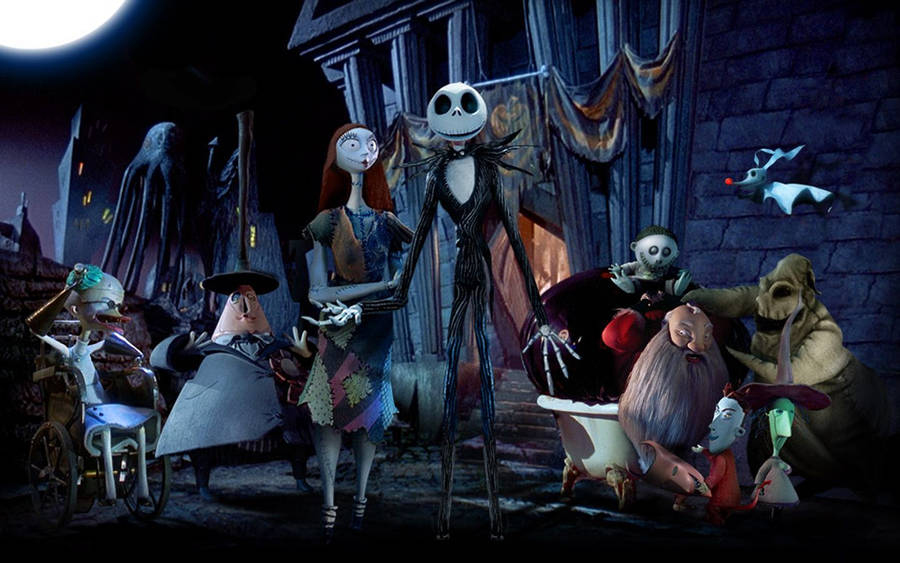 Halloweentown In The Nightmare Before Christmas Wallpaper