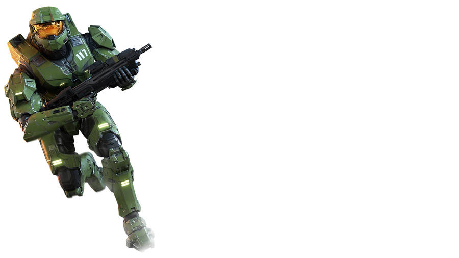 Halo 3 Minimalist White Wallpaper