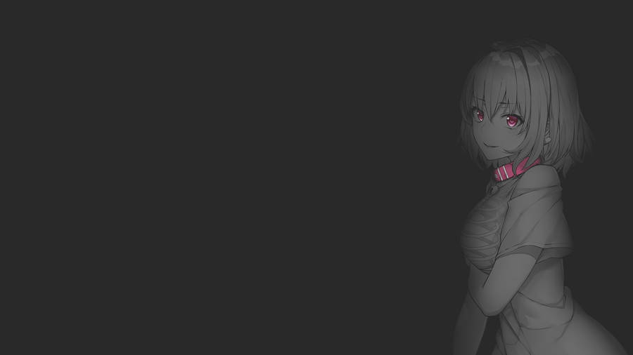 Hanako Asobi Asobase Monochrome Art Wallpaper