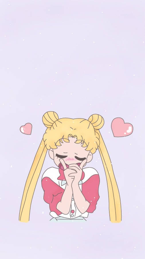 Hands Together Usagi Sailor Moon Iphone Wallpaper