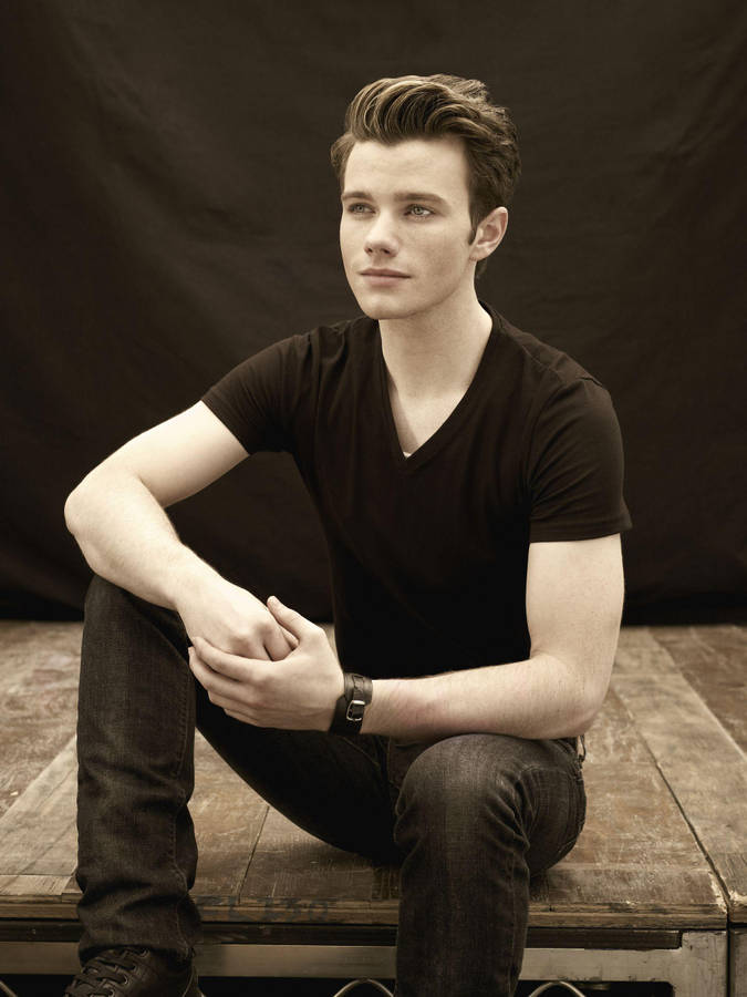 Handsome Chris Colfer Wallpaper