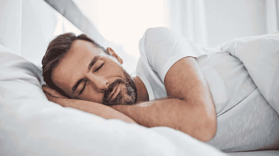 Handsome Man Sleeping Wallpaper