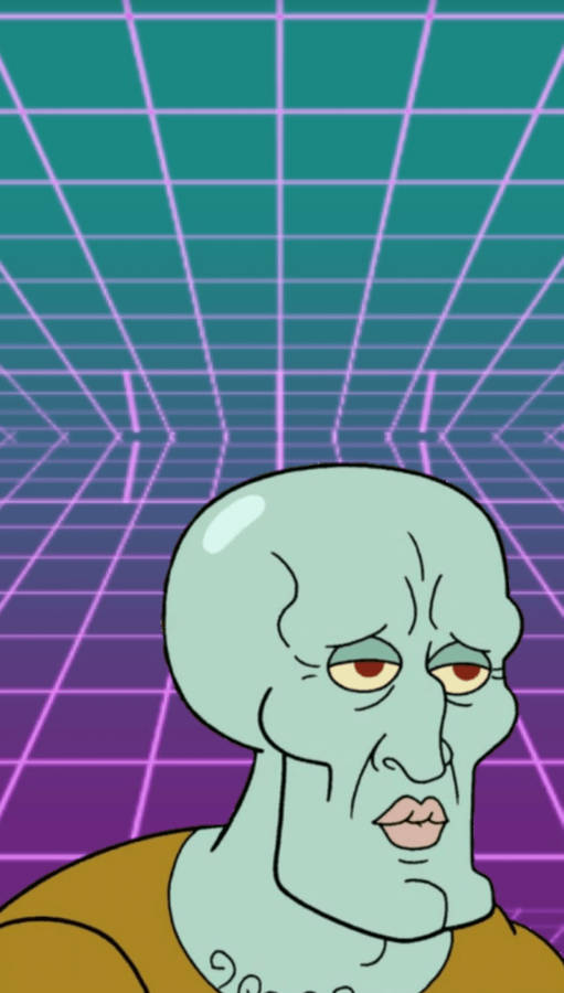 Handsome Squidward Funny Spongebob Meme Wallpaper