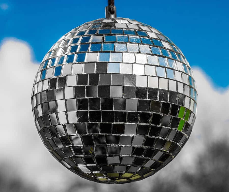 Hanging Disco Ball Outdoors Wallpaper