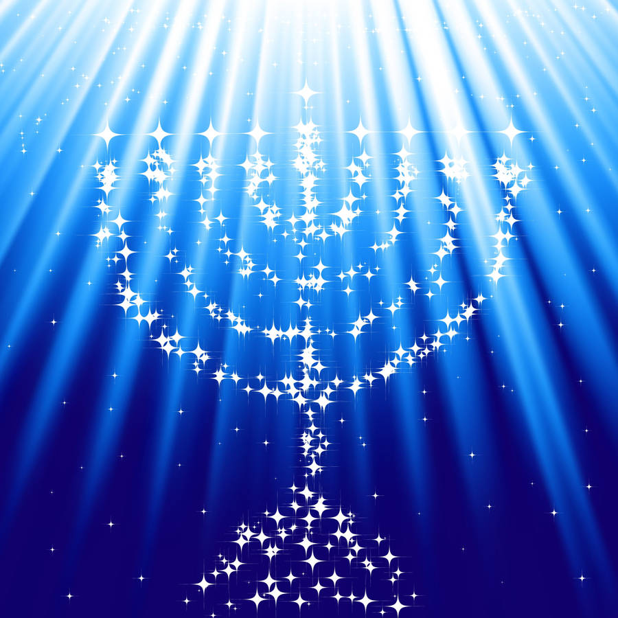 Hanukkah Abstract Art Wallpaper