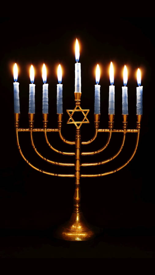 Hanukkah Menorah Portrait Wallpaper