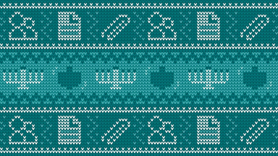 Hanukkah Sweater Pattern Art Wallpaper